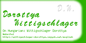 dorottya wittigschlager business card